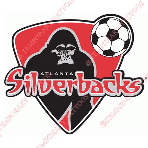Atlanta Silverbacks Customize Temporary Tattoos Stickers NO.8248